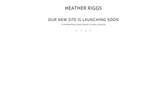 Desktop Screenshot of heatherriggs.com